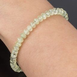 Браслет из Пренита "рондель" огранка (Африка)