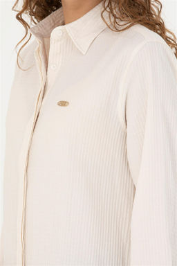 U. S. Polo Assn Женская рубашка с длинным рукавом цвета экрю - U.s. polo assn фото 14