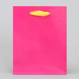 Цена за 2 шт. Пакет подарочный двухцветный, упаковка, «Жёлтый-розовый», S 12×15×5.5 см