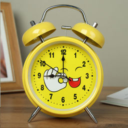 Будильник Смайлик 16 см / 668-3 /уп 60/ 737945