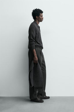 POLO PUNTO LANA / Gris antracita - Zara фото 4