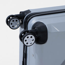 Чемодан средний 24, кодовый замок, цвет серебристый - Simaland фото 7