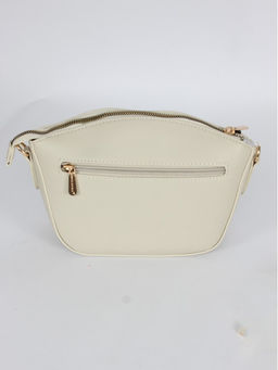 Сумка женская искусственная кожа DJ-СМ 7362-ALMOND MILK, 1отд, плечевой ремень, молочный SALE 263881 - Adelia фото 6