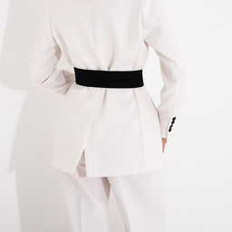 Ремень женский, ширина 7 см, на резинке, пряжка металл, цвет чёрный - Simaland фото 5