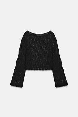 JERSEY PUNTO POINTELLE / Negro - Zara фото 4