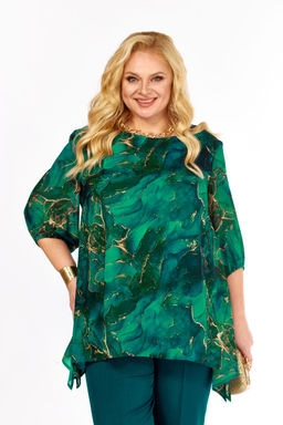 Блуза Элль стиль 2263/14а изумруд