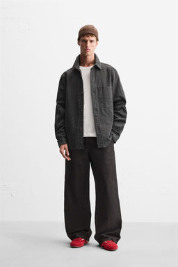 RELAXED FIT FADED TROUSERS