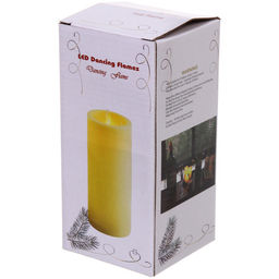 Цена за 4 шт. Сувенир с подсветкой "Свеча - Ночной огонь" 7,5*15 см (работает от батареек 3 ААА)