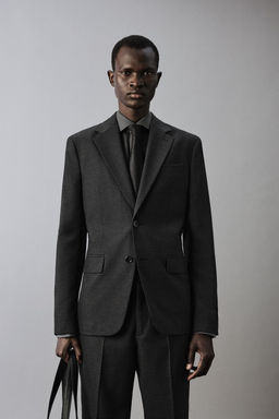 CHECK TEXTURED SUIT BLAZER - Zara фото 11