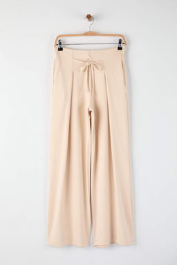 Lacivert Wide Leg umusak Kumasl? Pilili Esnek Orme Pantolon TWOAW26PL00138 - Trendyolmilla фото 5