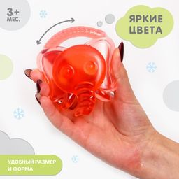 Прорезыватель охлаждающий Слоник, цвет МИКС, Крошка Я  фото 2
