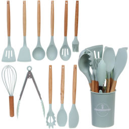 Набор кухонных принадлежностей 12шт "Felicita" мятный