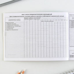 Медицинская карта ребенка Форма №112/у «Розовый коллаж», 80 листов