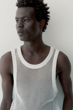 Camiseta sin mangas en malla - H&m фото 4