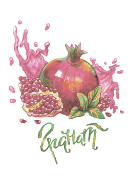 ФРЕЯ RPSA-0009 Гранатовый сок Скетч для раскраш. акварельными карандашами 29.7 х 21 см 1 л