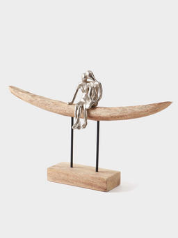 Сувенир Романтика, 46?8?30 см, алюминий, манговое дерево