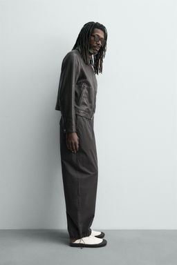 PANTAL?N RELAXED FIT ALGOD?N AARON LEVINE X ZARA / Negro  фото 4