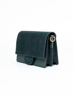 Сумка замшевая через плечо Deboro 30574 форест