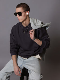 Свитшот оверсайз К501 Графит