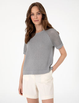 Gri Regular Fit Kazak