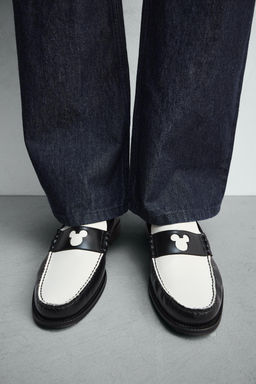 LEATHER PENNY LOAFERS HARRY LAMBERT FOR ZARA X DISNEY  фото 3