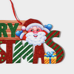 Новогоднее украшение настенное Mery Christmas, подвеска, 14.7?42 см