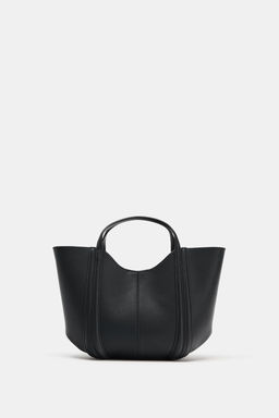 MINI CITY BAG WITH TOPSTITCHING - Zara фото 5