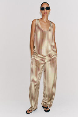 TOP TIRANTES RAYAS ZW COLLECTION / Crudo / Granate - Zara фото 6