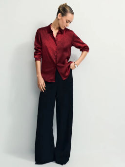 Атласная блузка с принтом / Zarina