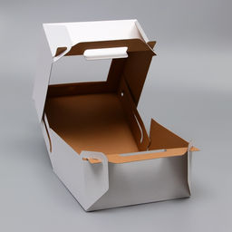 Кондитерская упаковка, с ручками, 2 окна, 28×28×30 см