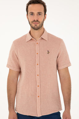 U. S. Polo Assn / Мужская рубашка с коротким рукавом в плитку - U.s. polo assn фото 3