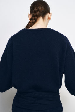 100% WOOL CARDIGAN WITH PUFF SLEEVES - Zara фото 11