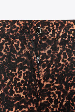 ANIMAL PRINT PALAZZO TROUSERS - Zara фото 6