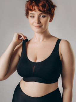 Бюстгальтер Indefini из полиамида черный  фото 3