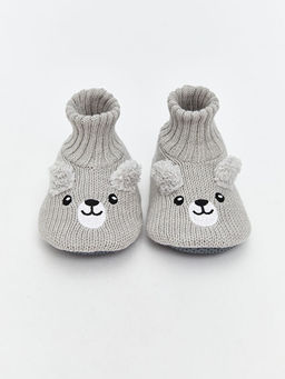 Nak??l? Erkek Bebek ?orapl? Ev Ayakkab?s?