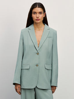 Однобортный жакет прямого кроя / Zarina  фото 3