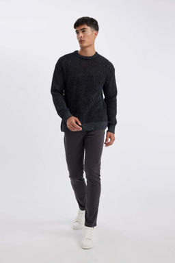 Брюки-чиносы скинни из парусины - Defacto фото 3