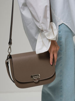 Сумка кожаная Azaro 30741 тауп