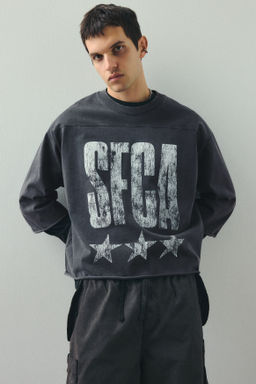 Camiseta cropped Oversized Fit - H&m фото 3