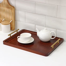 Подносы с ручками Magistro Garona, набор 3 шт., бамбук фото 3