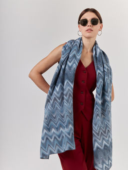 Большой, мягкий, тонкий и очень нежный двусторонний палантин с рисунком - Tantino фото 4