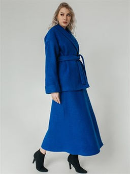 Юбка валяная шерсть, льносодержащая ткань - Волтри фото 2