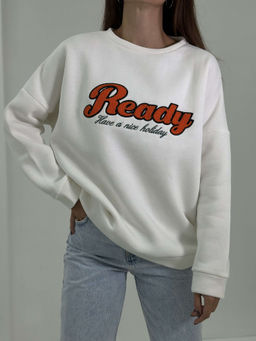 Свитшот Неле (белый) Турция - Nadi bordo фото 6