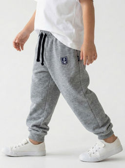 Брюки для мальчика 22-0519 темно-серый меланж