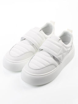 03-YH462-1 WHITE Полуботинки спортивные демисезонные женские (натуральная кожа)