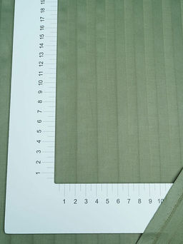 Сатин-страйп цв.Эвкалипт (1см*1см), ш.2.2м, хлопок-100%, 130гр/м.кв - Купава фото 3
