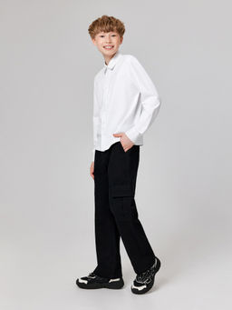 ACOOLA / Сорочка верхняя детская для мальчиков Ollie белый  фото 5