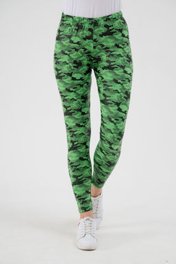 Легинсы женские из вискозы Fitness зеленый макс - Амадэль фото 9