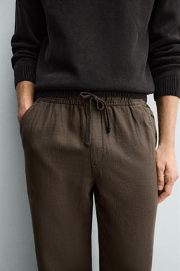 PANTAL?N RELAXED FIT ESTRUCTURA / Marr?n - Zara фото 15