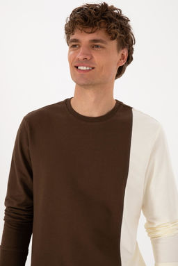 Erkek Kahverengi Sweatshirt